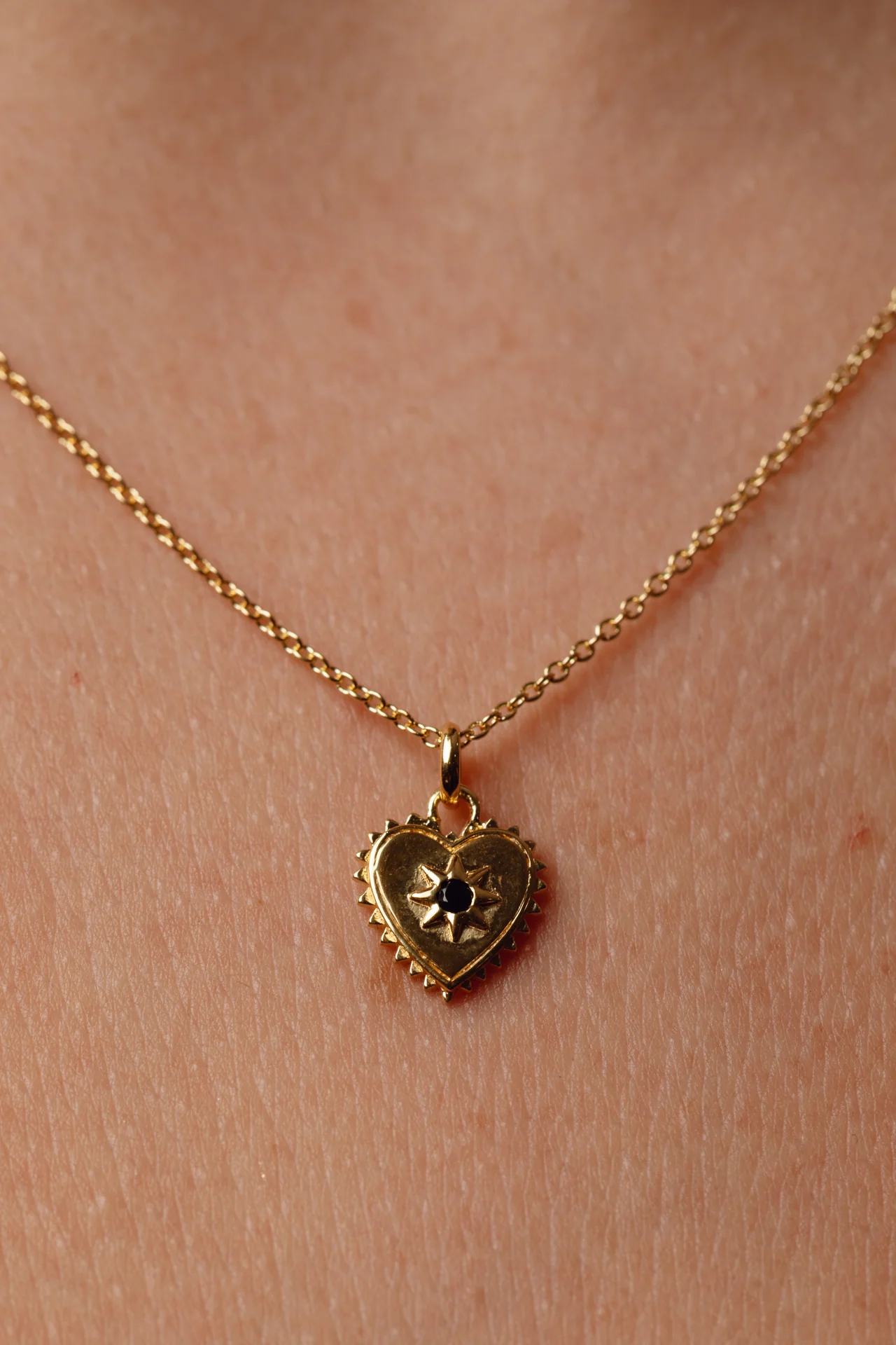 Cardia Black Onyx Gold Necklace