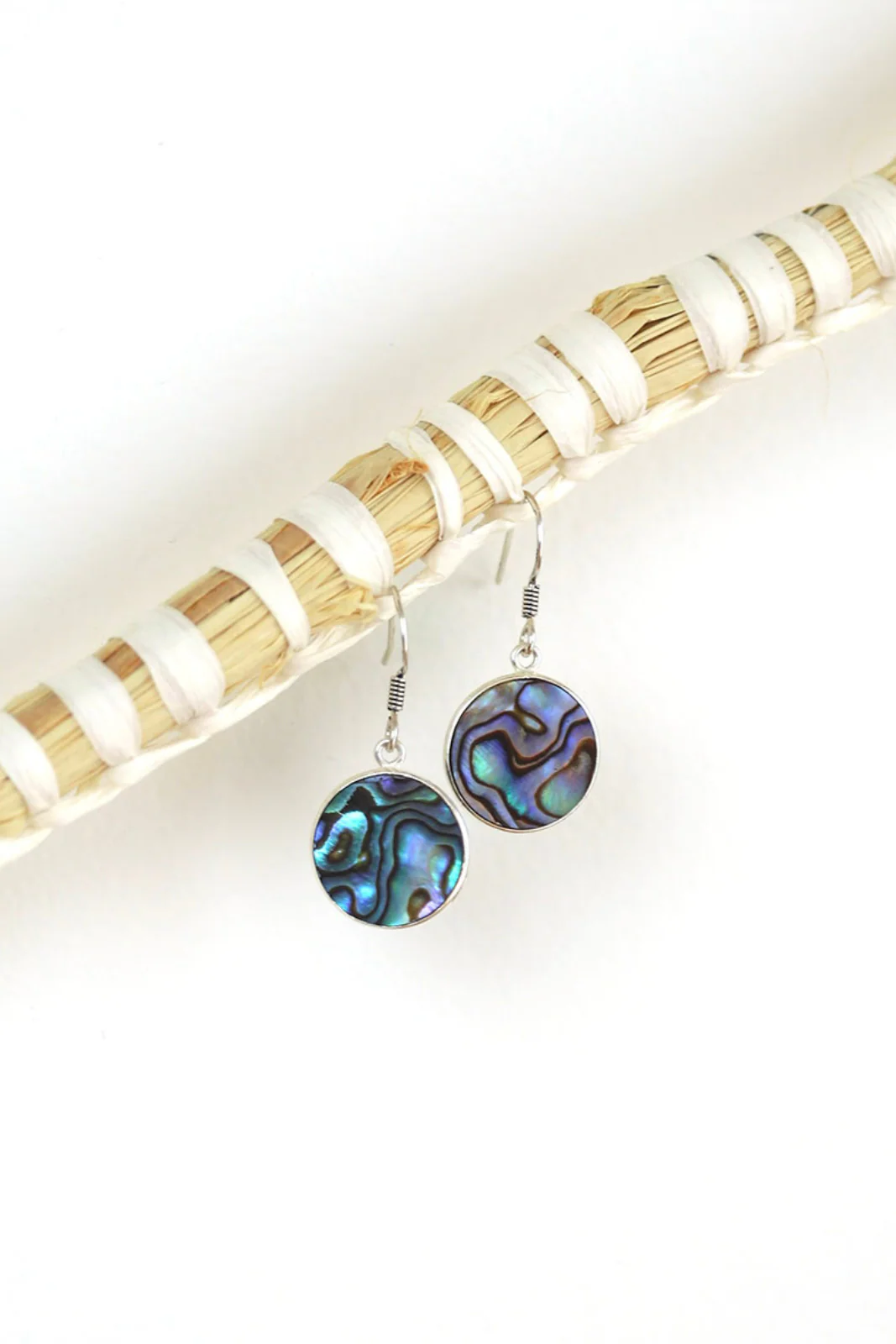 Paua Shell Round Drops - Image 2