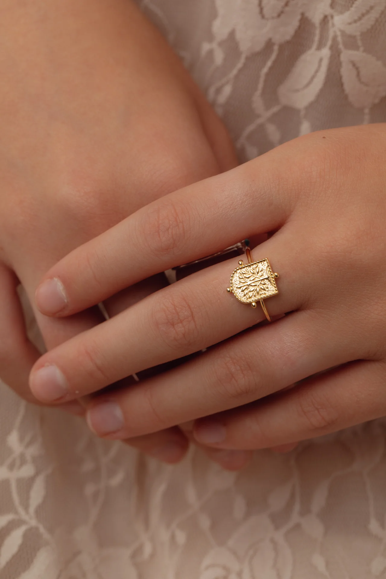 Thendro Tree Gold Ring