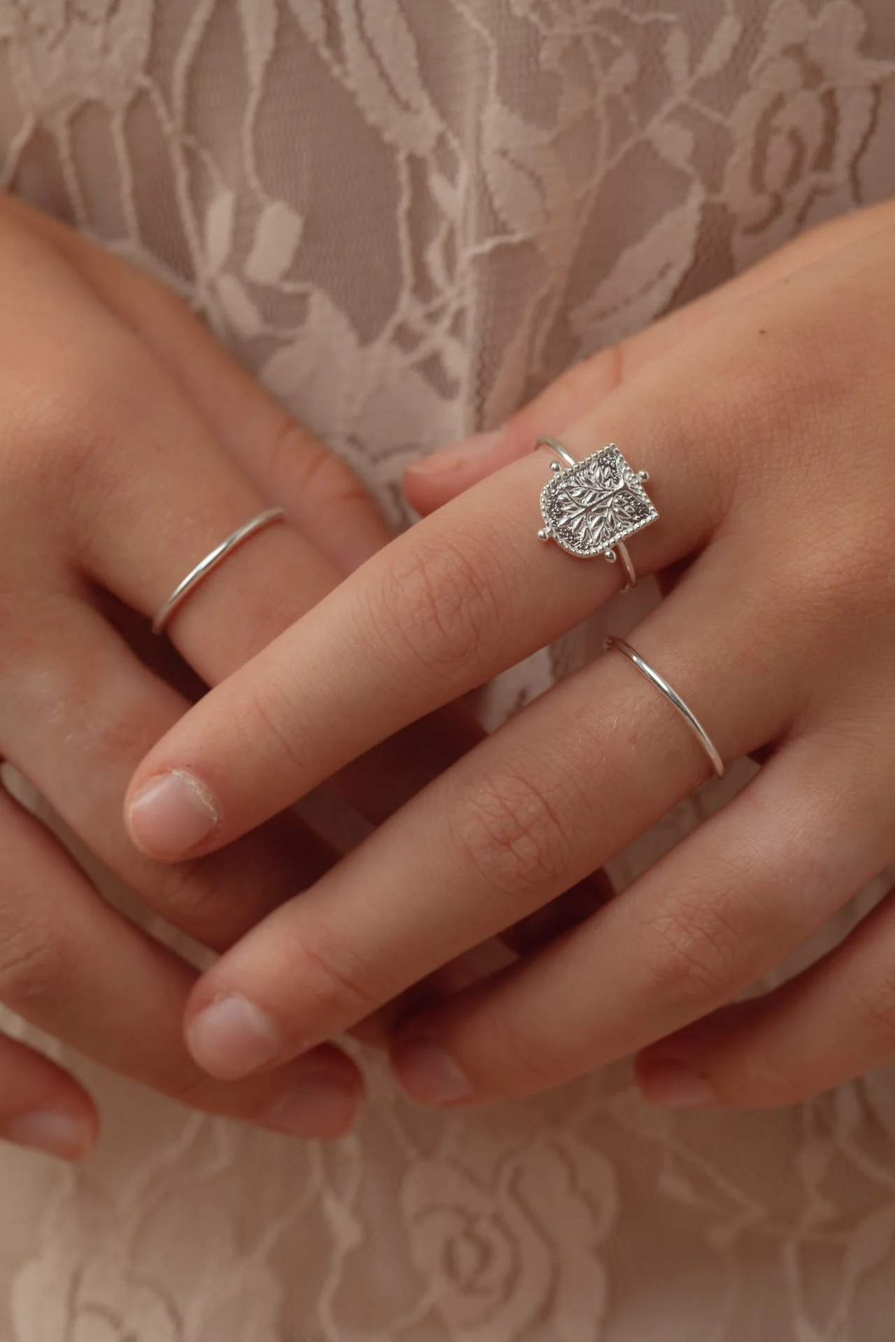Thendro Tree Silver Ring