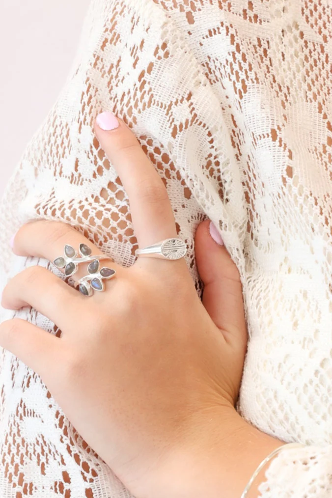 Sun and Moon Split Ring