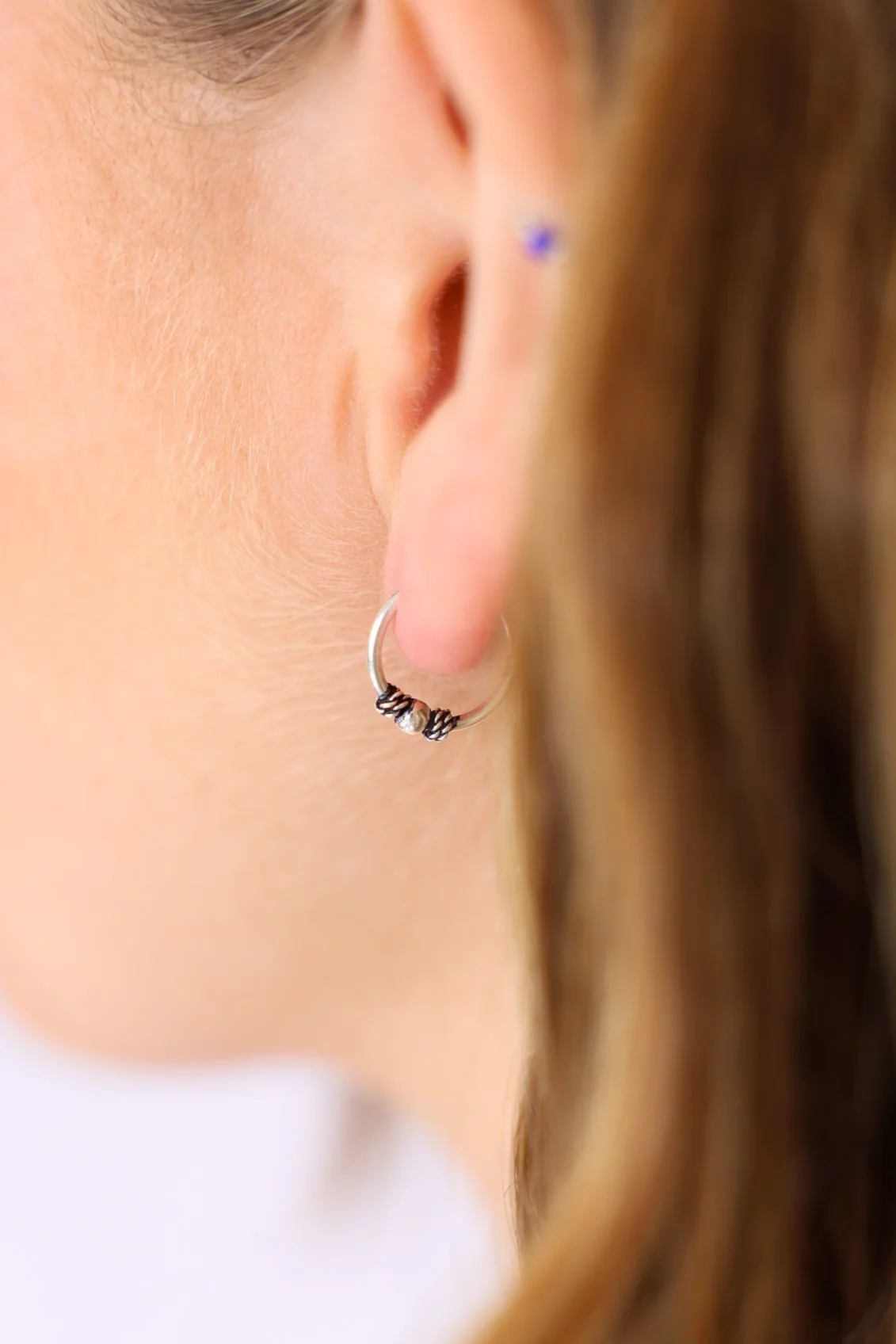 Anay Small Tribal Hoops - Image 2
