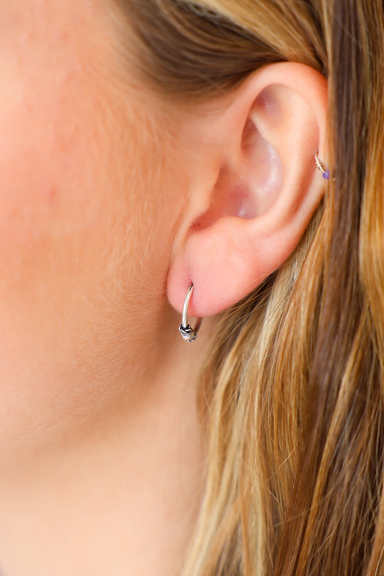 Anay Small Tribal Hoops - Image 3