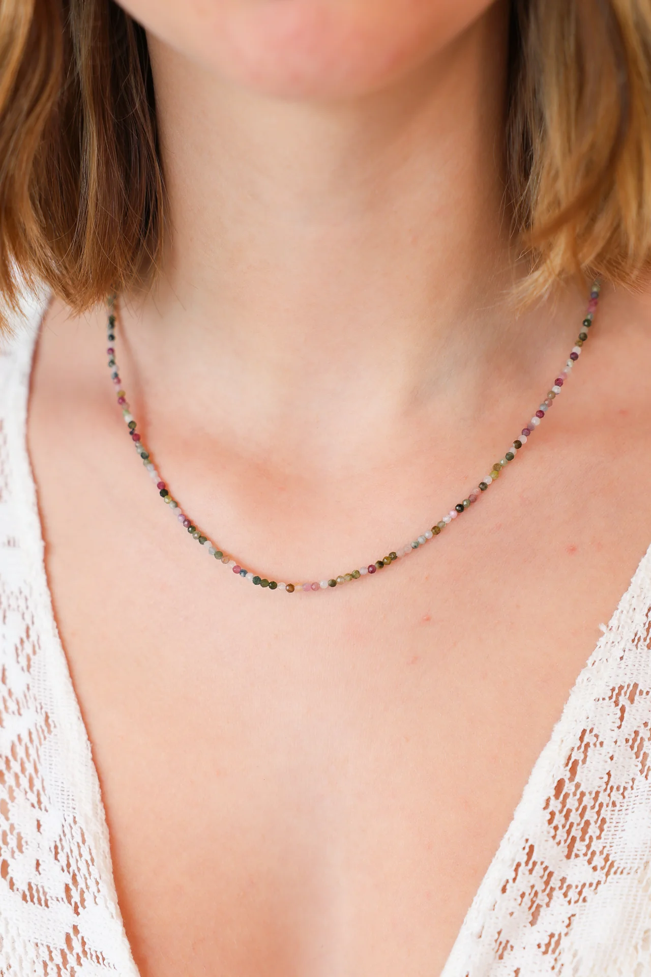 Nadia Tourmaline Bead Necklace