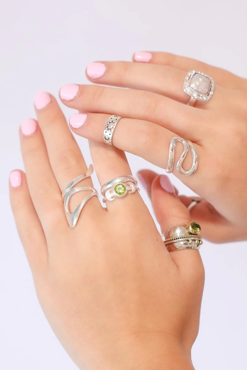 Peridot Marama Moon Ring - Image 2