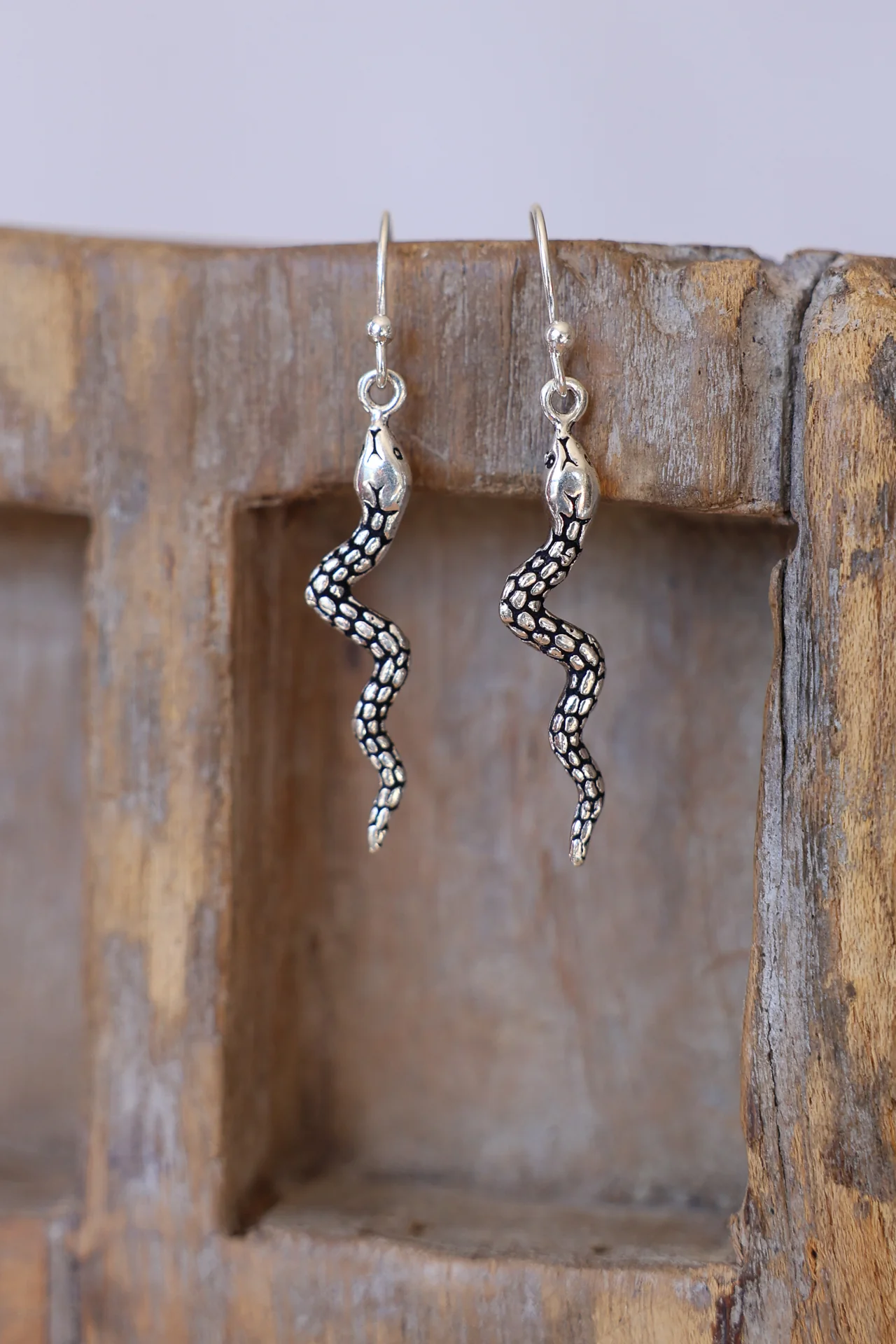 Snake Long Drop Earrings - Image 2