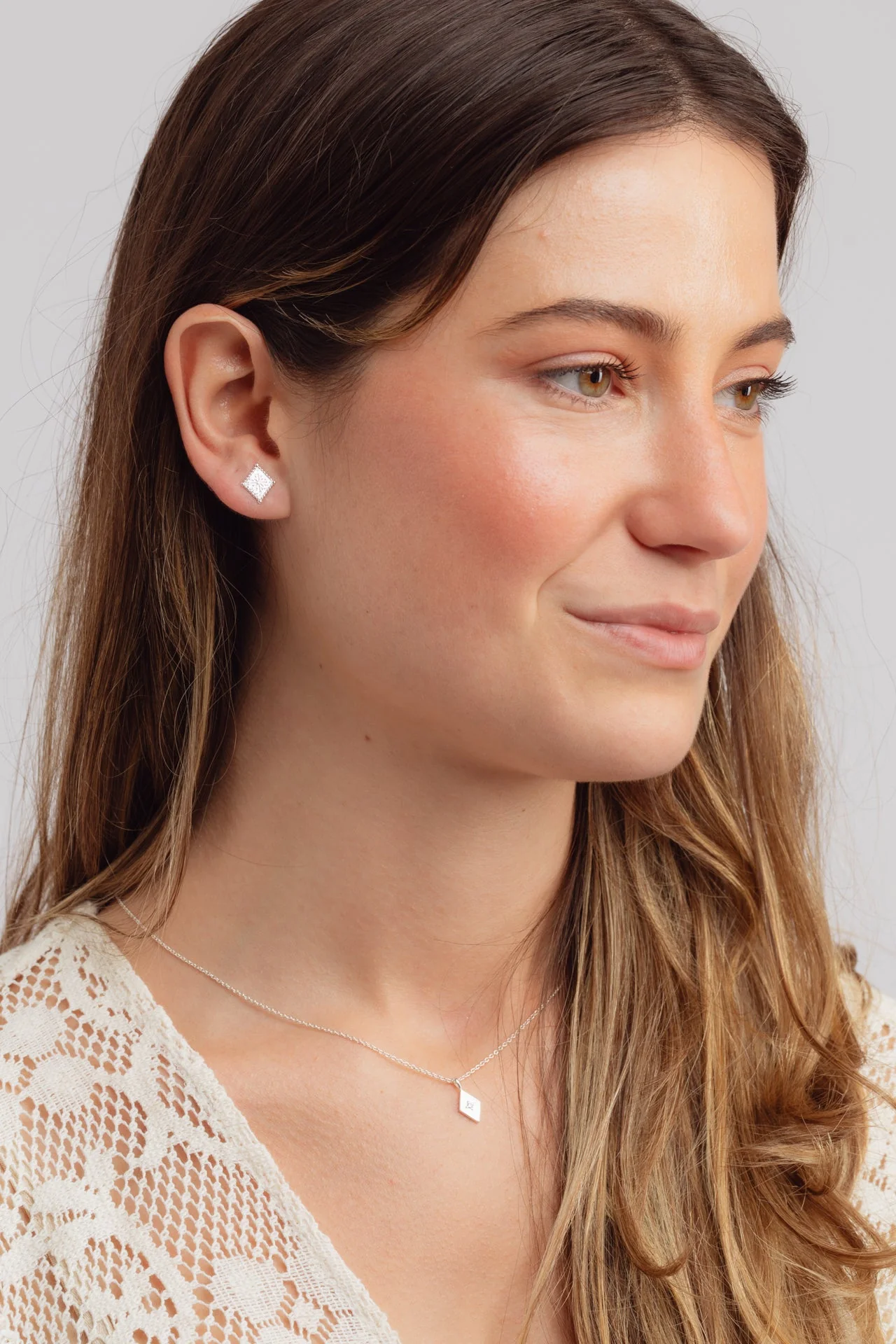Maranth Silver Studs - Image 2