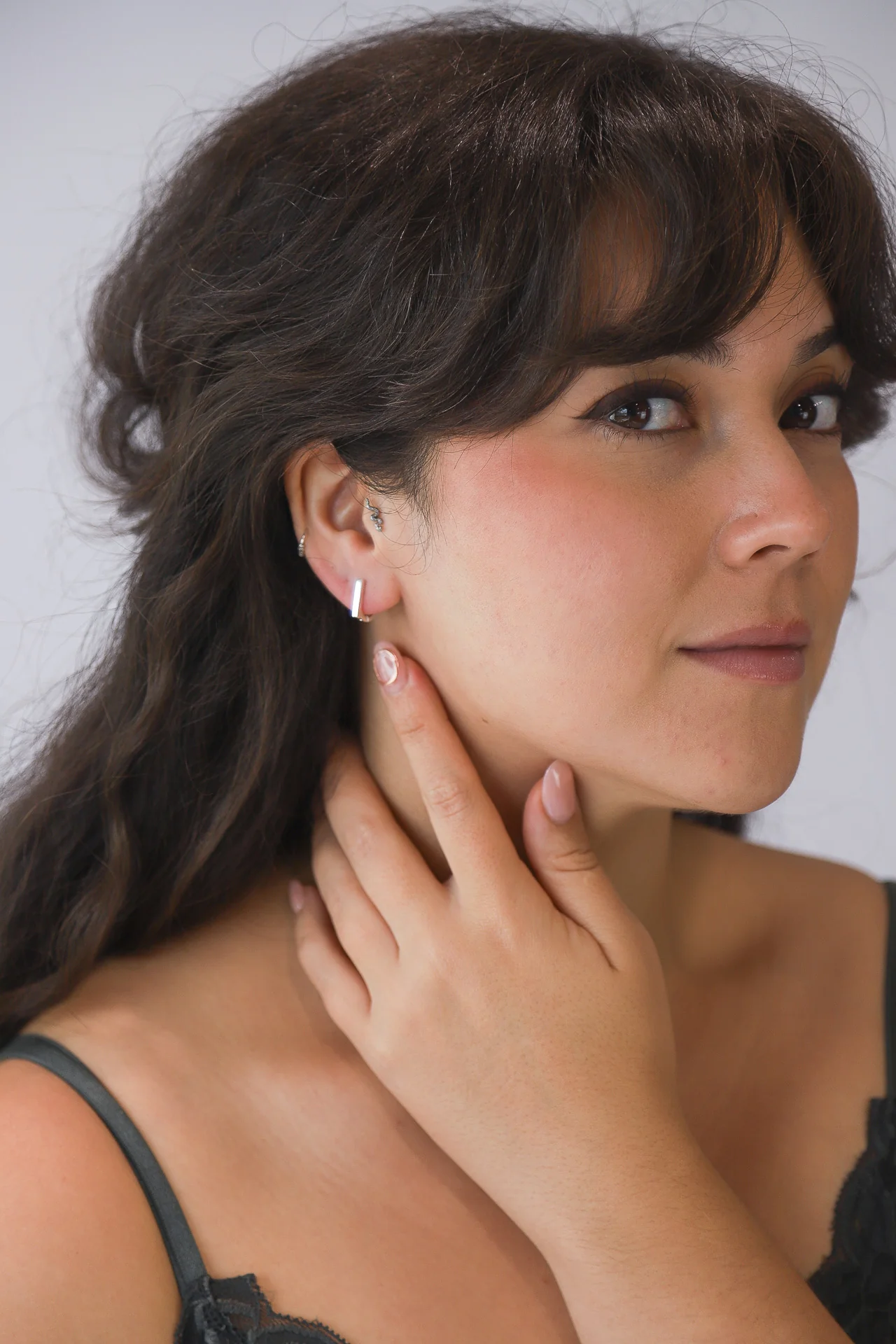 Sien Silver Hoops - Image 2