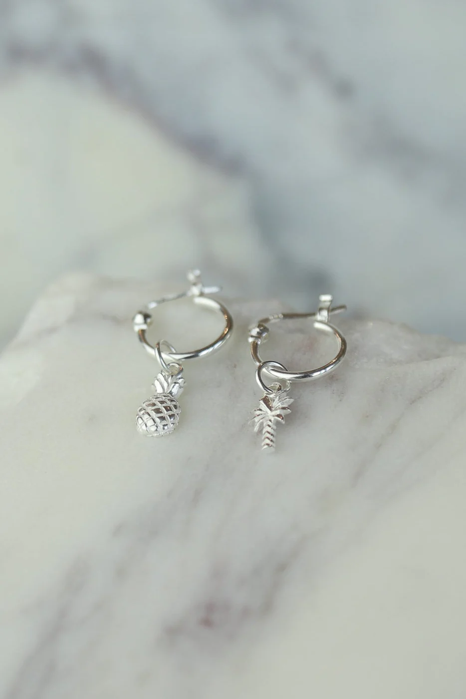 Silver Island Earrings