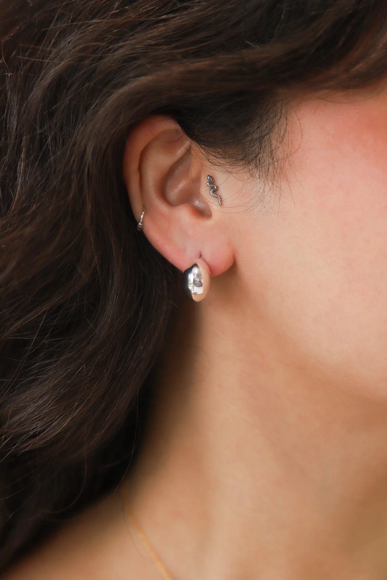 Silver Jali Earrings - Image 4