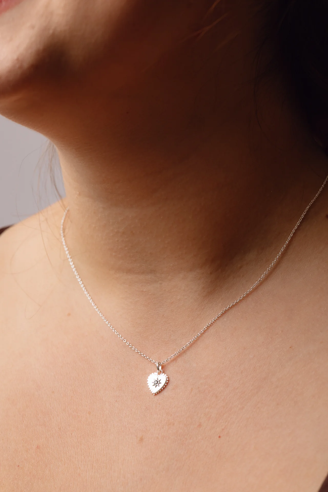 Cardia Black Onyx Silver Necklace - Image 2