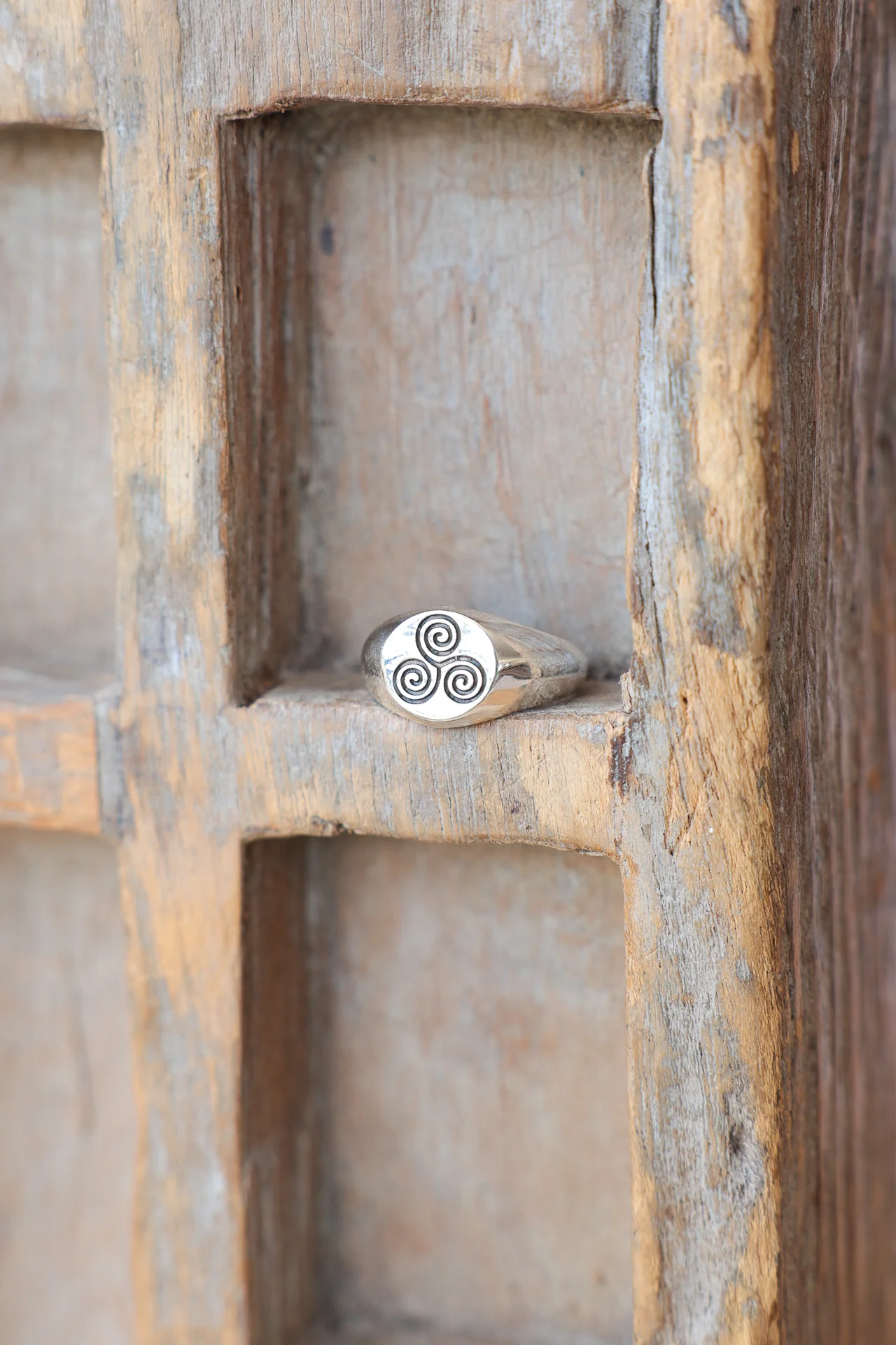 Triskelion Spiral Ring