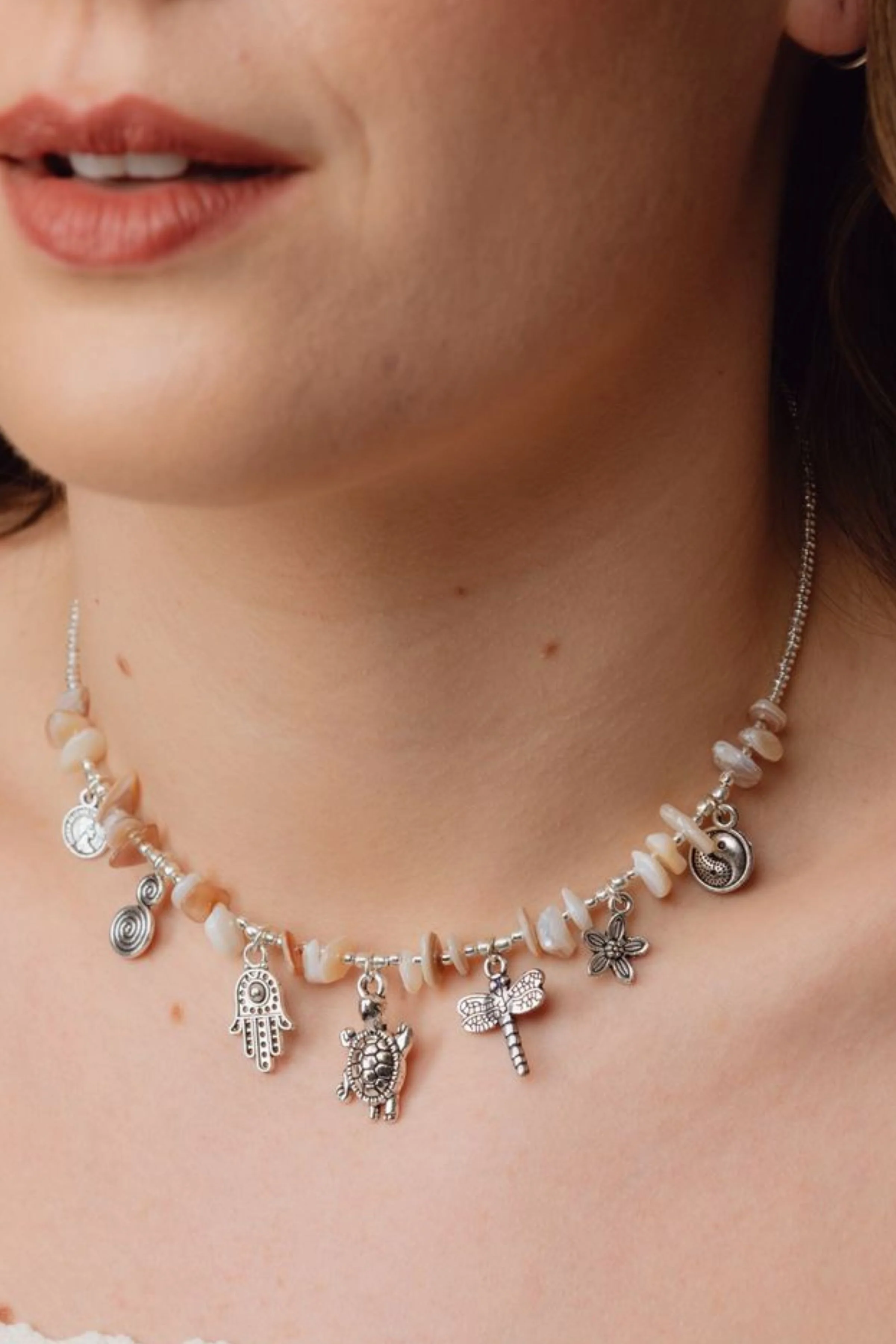 Verano Natural Stone Necklace