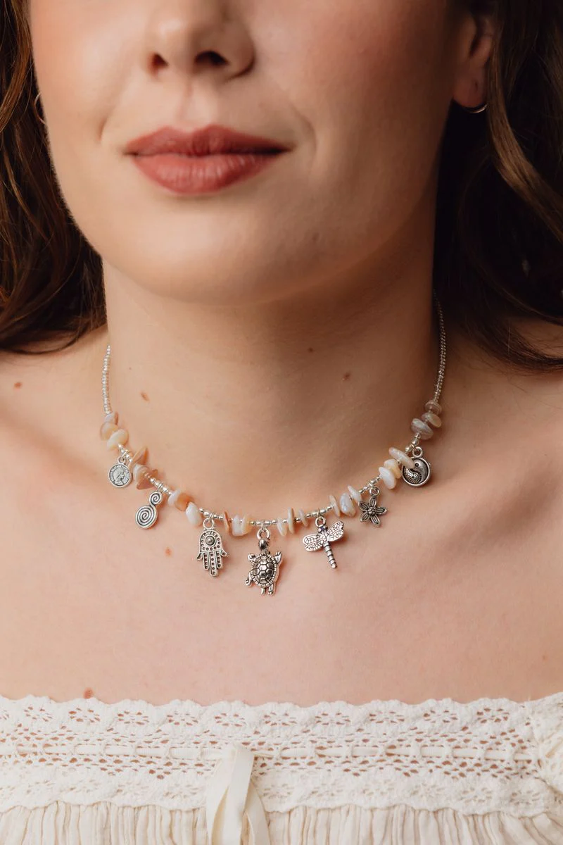 Verano Natural Stone Necklace - Image 2