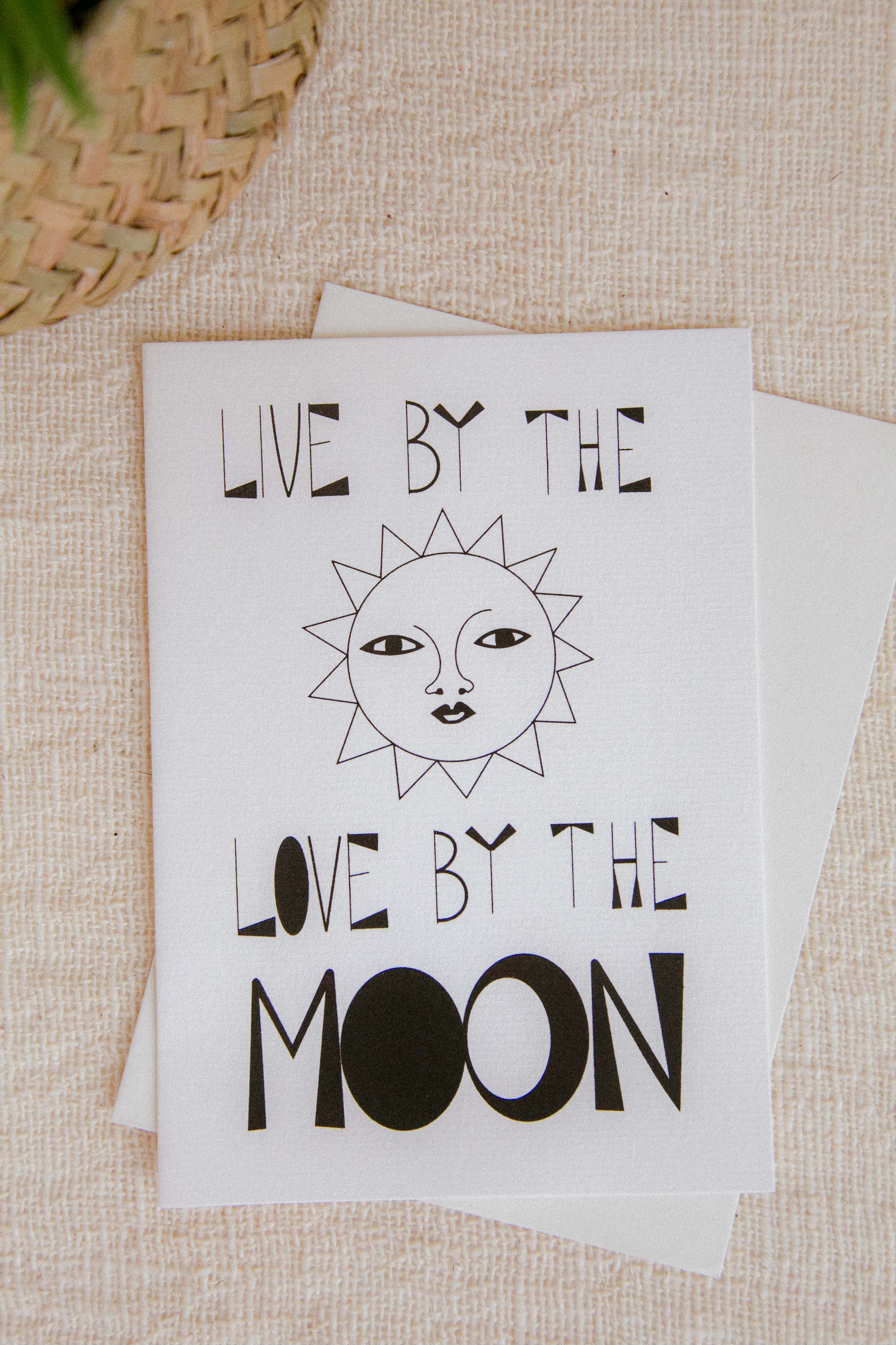 Live By The Moon Greeting Card - Image 2