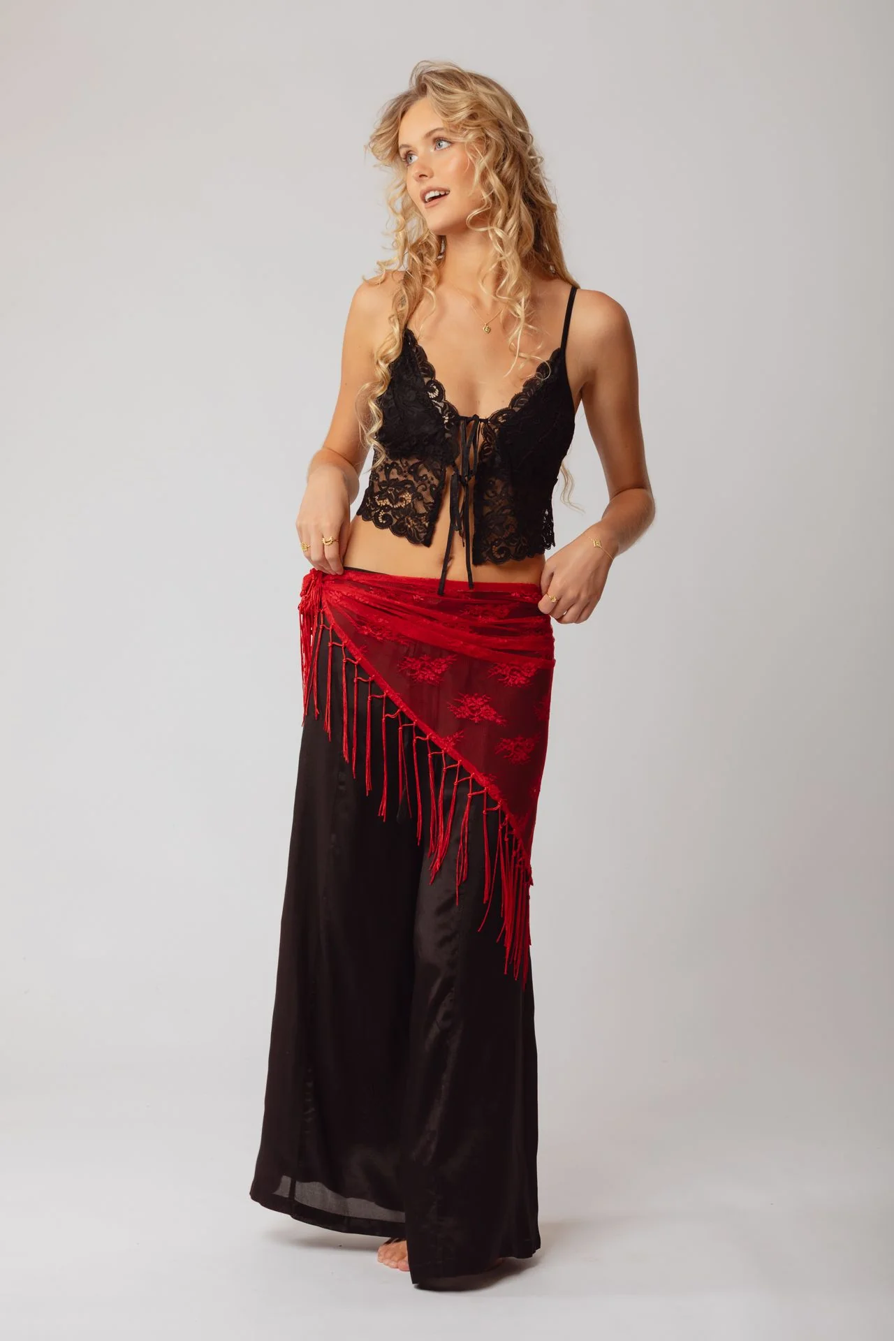 Beau Scarf Red - Image 5