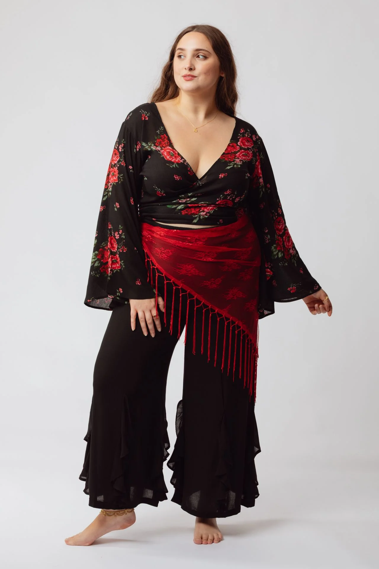 Beau Scarf Red - Image 6